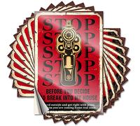 Tool Decal Stop Before You Decide to Break Into My House Funny Sticker 10 Pcs Decals for Cars No Stupid People Sign(8X12CM)
