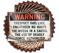 Tool Decal Warning: Authorized Use of Deadly Force in High-Risk Situations Stickers 10Pcs Girl Stickers Tool Decal(12X18CM)