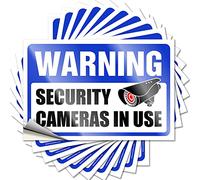 Tool Decal Warning Security Cameras I Use Funny Sticker 10 Pcs Garage Decor for Men Bar Accessories Man Cave(8X12CM)