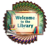 Tool Decal Welcome to The Library: A Colorful Adventure Stickers 10Pcs Girl Stickers Tool Decal(6X9CM)