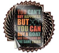 Tool Decal You Can't Buy Happiness But Can A Goats Funny Sticker 10 Pcs Car Stickers for Men Inappropriate Stickers(12X18CM)