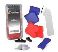 Tool Depot Fugi Kit Caulking Tool Set - 11 Piece | Silicone Profiling Kit with Grout Removal Rake | Sealant Smoothing & Finishing Tool for Bathroom, Kitchen, Sink, Floor, Window