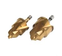 Tool Drill Precise Hole Applications in Cutting Plumbing Spiral Hss Goldcoated Ppr Water Pipe Expansion Punch 635mm Hex Shank for Step for Bit Set (2532)