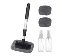 Tool for cleaning car , reusable glass cleaner set with microfibre cloths and spray bottles, complete set for cleaning in the car interior, for cars, caravans, trucks