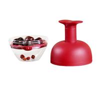 Tool for Coring Cherries - 4-Hole Cherry Stone Remover Pitter | Multifunctional Olive Corer | For Home Kitchen Baking Camping Picnic Jam Making