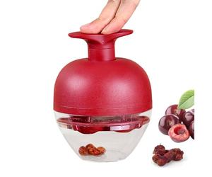 Tool for Coring Cherries 4-Hole Cherry Stone Remover Pitter Olive Core Remover for Kitchen Use in the Kitchen with Plums for Jam Making