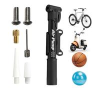 Tool for determining the ring size, high pressure hand pump, manual, with 4 attachments for bicycle tyres, for motorcycles, balls, basketball, football, travel, cycling, cycling and road