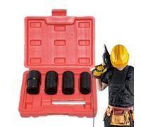 Tool For Removing Stripped Wheel Nuts | 5 Piece Set of Heavy Extraction Accessories,Wheel Locks Removal Tool,For Removing Rusted Aftermarket Factory Screws