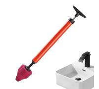 Tool for removing toilet blockages, high pressure heavy duty clogging remover, plunger for the toilet basin, for sinks, kitchen sink, drain, dorm and