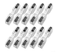 Tool-Free Lever Wire Connector 10Pcs Quick Clamp(Black Transparent)