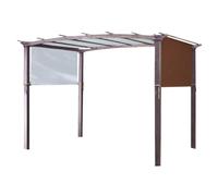 Tool-Free Weatherproof Gazebo Canopy - Tear-Resistant 190T Polyester Replacement Cover for Patio, Garden & Outdoor Spaces - Windproof Pergola Top for Easy Installation