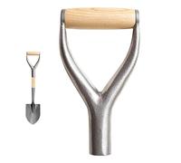 Tool Handle Grip - Shovel D Grip Replacement Part, Rustproof Wood Metal Garden Spade Holder | Ergonomic Rake Shaft, Multipurpose Fork Digging Grip's, Lawn Farm Landscaping Tool Accessory Spare