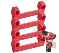 Tool Hanger - Tape Measure Holder, Glasses Organizer | 4X Non-Slip Storage Dock, Power Tool Hanger, Garage Workbench Ladder Belt for Tape Measures Hand Tools Workshop Organization and Clean