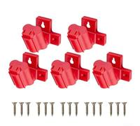 Tool Holder Mount for 12V Drills ABS Plastic Construction Suitable for Wall or Workbench Mounting with Three Screw Holes (5pcs)