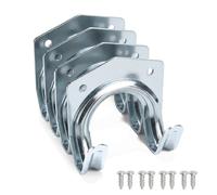 Tool Hooks Hanger Set 4 Pack Garage Shed Hanging Bucket Brackets Heavy Duty High Load Bearing Garden Storage Wall Hooks for Warehouse, Farm, Workbench, Tools Storage