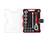 Tool kit 35 Piece Household Tool Kit for Home Repair Hand Tools with Storage Case Ratchet Wrench Set Socket Set Tool Box