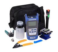 Tool kit FC-6S FTTH Optic Kit Assembly Termination Tool w/FC-6S Fiber Cleaver & Optical Power Meter Finder 5km & Visual Fault Locator 1mw, Black