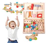 Tool Kit for : Screw Assembly Toys, Wooden Game Tools, Carpenter Toys | Learning Practical Detachable Nut Toys