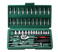Tool kit Home Tool Kit 47-PCS Household Basic Repair Tool Set for Men Women Hand Mechanic's Tools Set Box Tool Box(Grn)