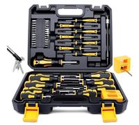 Tool kit Magnetic Screwdrivers Set with Case 43-piece Includs Slotted Phillips Hex Pozidriv Torx and Precision Screwdriver Set Tool Box