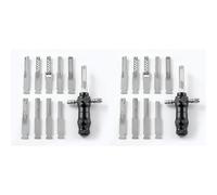 Tool Lock Cylinder Tool Set with Interchangeable Keys Portable Turbo Decoder for Lockpicking and Locksmith Training