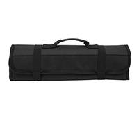 Tool Multi-Pocket Hand Roll-Up Organizer Bag, Portable Foldable Wrench Organizer & Tool Pouch for Roll Storage (black)