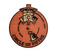 Tool, Music Wheel, Chord Finder, 10 cm, Wooden Design, Learning Aid, Ideal for Piano Players, Composers, and Music Students Theory Concepts Instruments Including Guitar