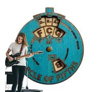 Tool, Music Wheel, Chord Finder, 10 cm, Wooden Design, Learning Aid, Ideal for Piano Players, Composers, and Music Students Theory Concepts Instruments Including Guitar
