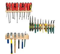 Tool Organizer rack, Tool Screwdriver Wall Mount Plier Holder rack, 3 Pack Trays Workshop Storage Organiser for Garage