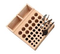 Tool Organizer - Wooden Stand with Slots for Stamping and Punches,Leather Tool Storage | for Men Family Friends & Indoor Use at Home &