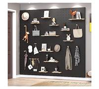 Tool Pegboard Garage Wall Rack Drill Bit Storage Wrench Set Racks Holders，Wooden Pegboard for Easy Installation - Ideal for Kitchen Workshop Craft Room and Workbench Storage Solutions