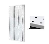 Tool Pegboard Wall Organizer, Metal Pegboard Panel Orgar Wall Mounted Tool Storage System Multicolor 1mm Steel 1pc(White)