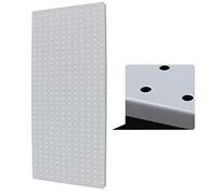 Tool Pegboard Wall Organizer, Metal Pegboard Panel Orgar Wall Mounted Tool Storage System Multicolor 1mm Steel 1pc(Grey)