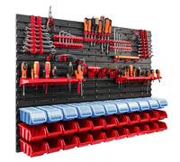 Tool Pegborad organization 33 Stackable Tool Boxes Workshop Toll Wall 6 Sets