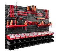 Tool Pegborad organization 33 Stackable Tool Boxes Workshop Toll Wall 6 Sets