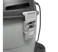 Tool-plus.co.uk Replacement Side Clip for Titan TTB774VAC, Wickes Wet & Dry, Vacmaster Power 30, Multi 20, Mac Allister MWDV-16 & Guild 30L Steel Drum Vacuum Cleaners (Grey)
