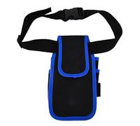 Tool Pocket Pouch, 600D Ox Cloth Electricians Organizer Bag, Waist Work Pouch, Tool Bag with Waist Belt, Portable and Lightweight (Blue Edge)