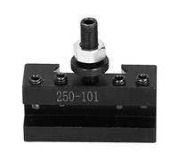 Tool Post Holder Quick Change Tool High Precision Lathe Tool Holder for Turning Facing Grooving Cutting Knurling Drilling Metalworking Automotive Manufacturing 40Cr Steel Black