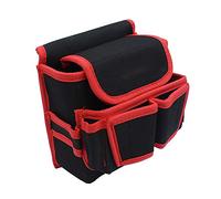 Tool Pouch Belt 6 Pocket Oxford Cloth Tool Bag Thicken Multifunctional Repairman Electrician Tool Storage Bag Tool Belt (Color : Red, Size : 19x8x21cm)