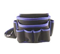 Tool Pouch Belt Electrician Multifunctional Tool Repair Bag Hardware Tool Bag Waist Tool Storage Bag Tool Belt (Color : Blue, Size : 32.5x17.5x22.5cm)