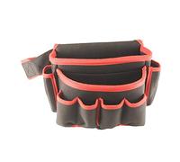 Tool Pouch Belt Electrician Multifunctional Tool Repair Bag Hardware Tool Bag Waist Tool Storage Bag Tool Belt (Color : Red, Size : 32.5x17.5x22.5cm)