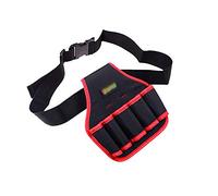 Tool Pouch Belt Multifunctional Oxford Cloth Tool Storage Bag with 5 Tool Bags Tool Belt (Color : Red, Size : 22x23cm)