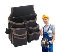 Tool Pouch - Tool Waist Bag | Multi-Pocket Waterproof Oxford Cloth Storage Belt Hardware for Electricians Carpenters Gardeners Tape Measures Screwdrivers Wrenches Pliers