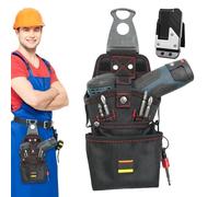 Tool Pouch with Belt Clip, Magnetic Belt Tool Bag | Adjustable Screw Pouch for Electrician, Waterproof Electric Punch Holder for Carpentry Workshop and