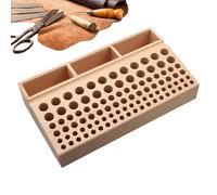 Tool Rack | Beech Leather Hive Punch Holder - Wooden Leather Tool Holder, for Men Friends and Indoor Use at Home and