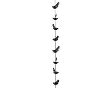 Tool Rain Chain with Bird Cups, A Style, 8 Birds, 1 M, Metal Rain Chain, 100 Cm