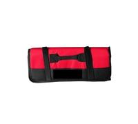 Tool Roll Bag Heavy Duty Roll Up Tool Bag Wrench Roll Multipurpose Tool Organizer Bag for Electrician Folding Tool Bag(Red)