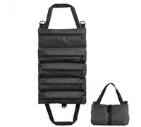 Tool Roll Bag | Tool Organizer Bucket | Multi-Purpose 5-Pocket Wrench Roll Organizer Bucket Water-Resistant Wrap Roll Storage Case for Car Camping Gear