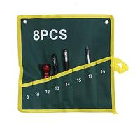 Tool Roll Pouches Wrench Tool Roll with 8 Pockets for Wrenches Screwdrivers Pliers Chisels Handmade Storage Case