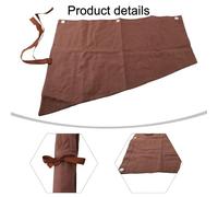 Tool Roll Wallet for Spanners and Chisels - 16-Pocket Storage Bag Made of for Durable Waxed Canvas, 58x47cm - Coffee